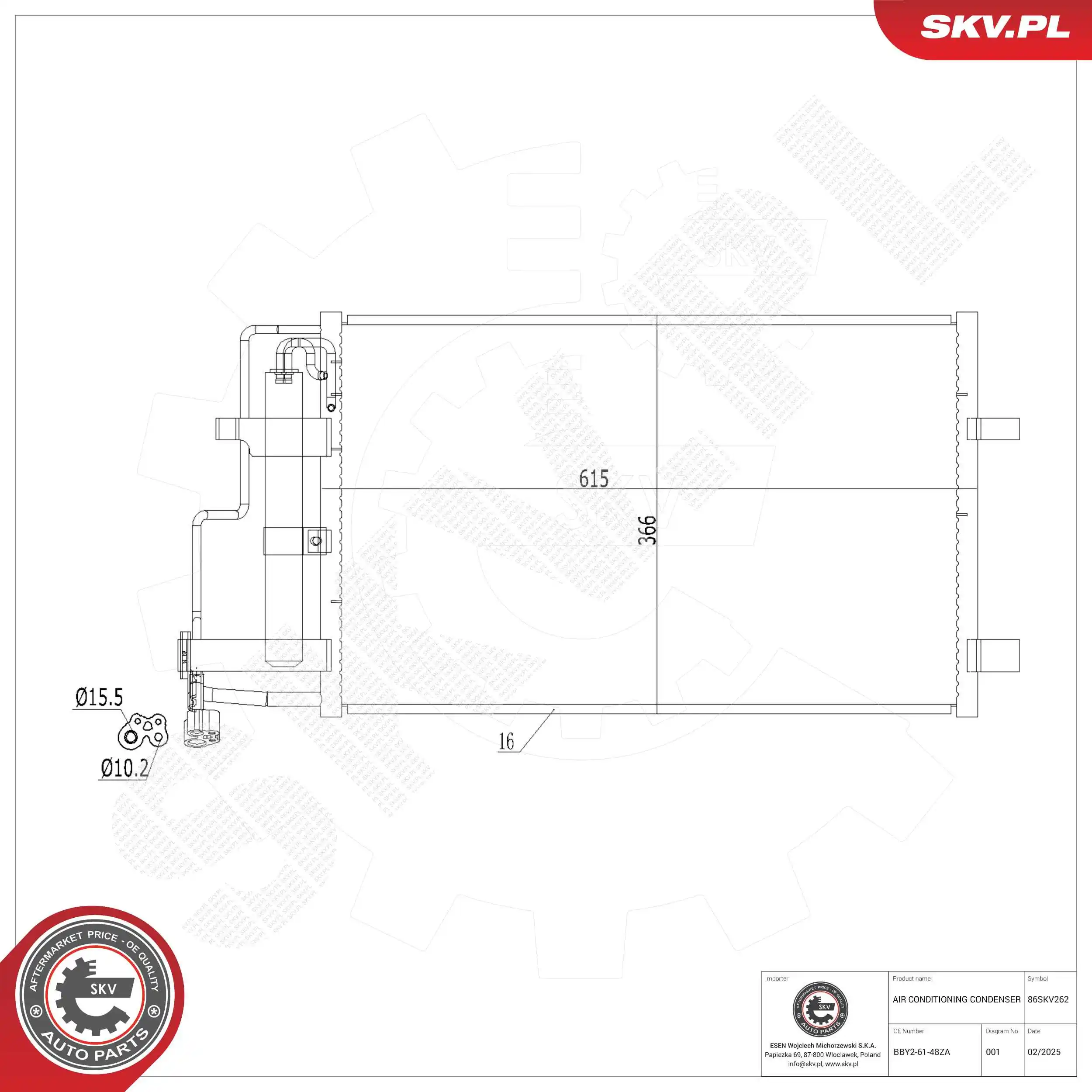 Condenser, air conditioning